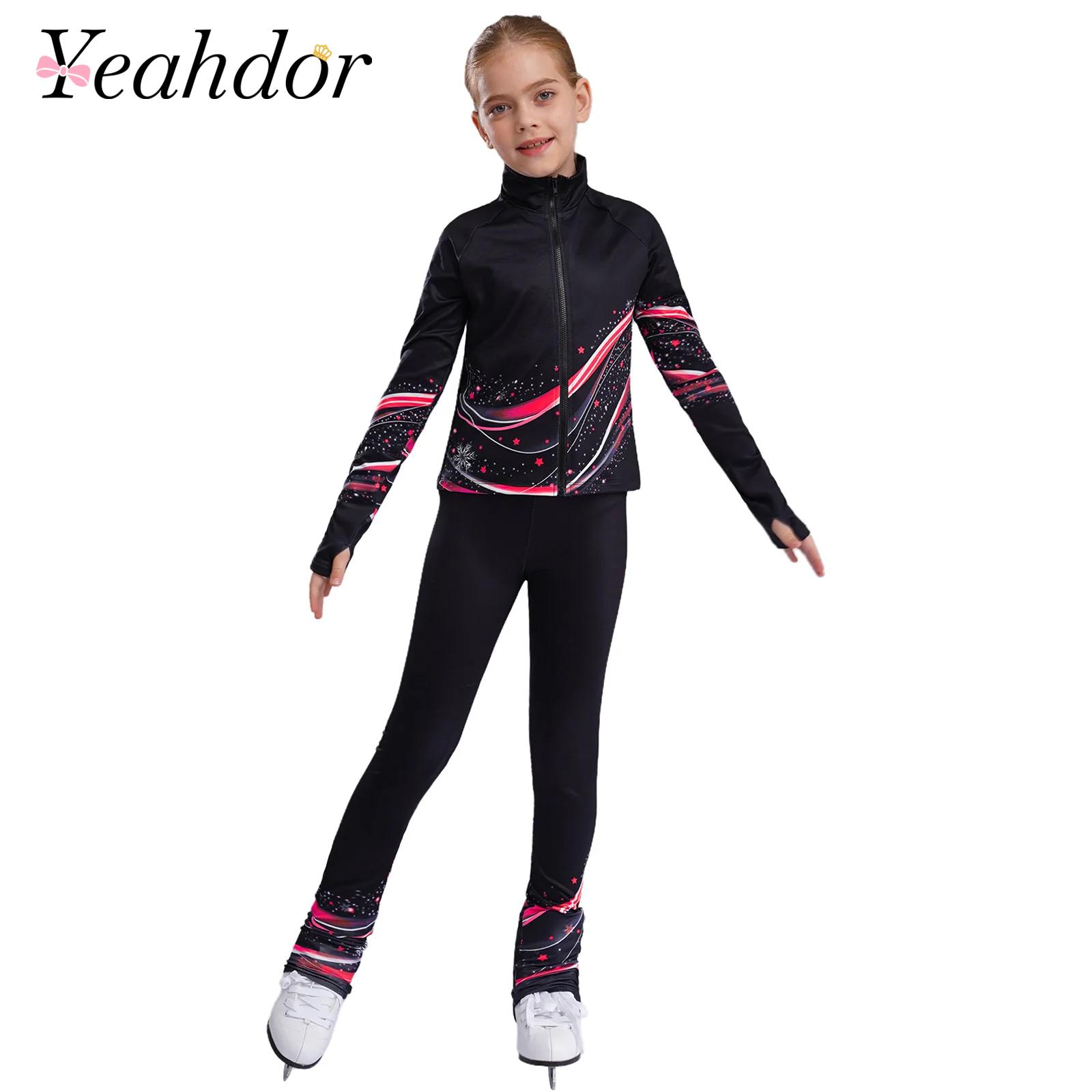 Toddler Legging Set - Kids Girls Fleece Sports Gymnastics Outfit