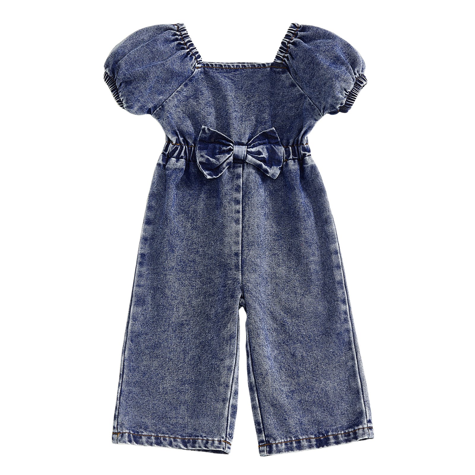 Baby Overall Denim - Toddler Baby Girl Denim Jumpsuit Solid