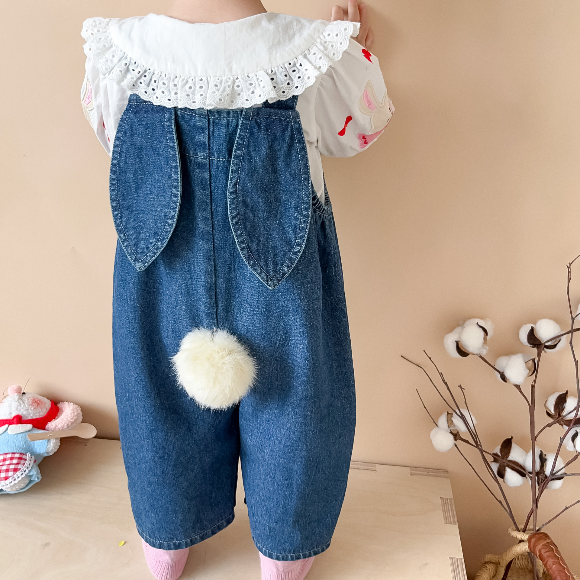 Baby Overall Denim - Cute Baby Girls Overalls 0-24Months Kids