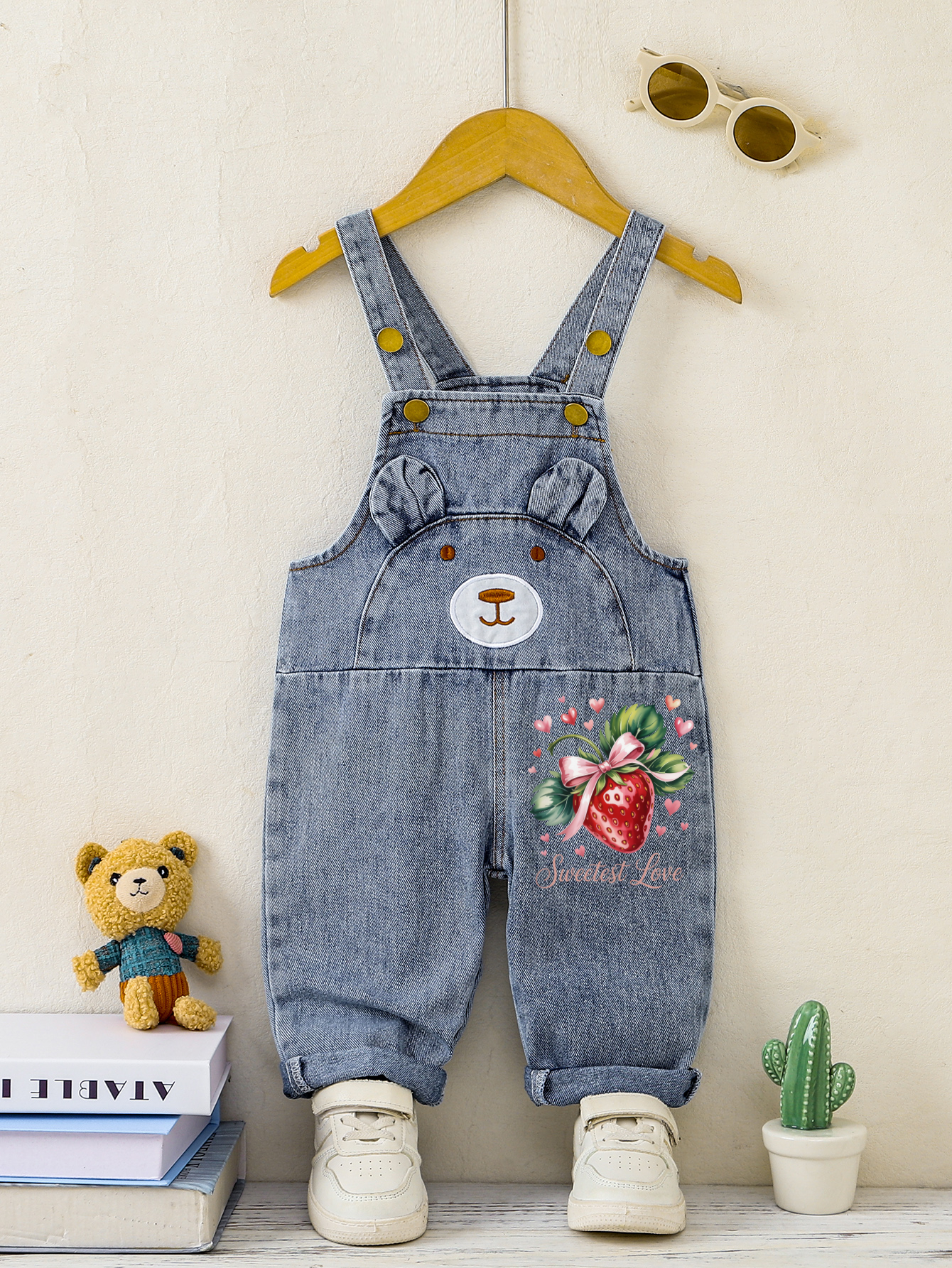 Baby Overall Denim - Spring Summer Baby Girls Denim Overalls