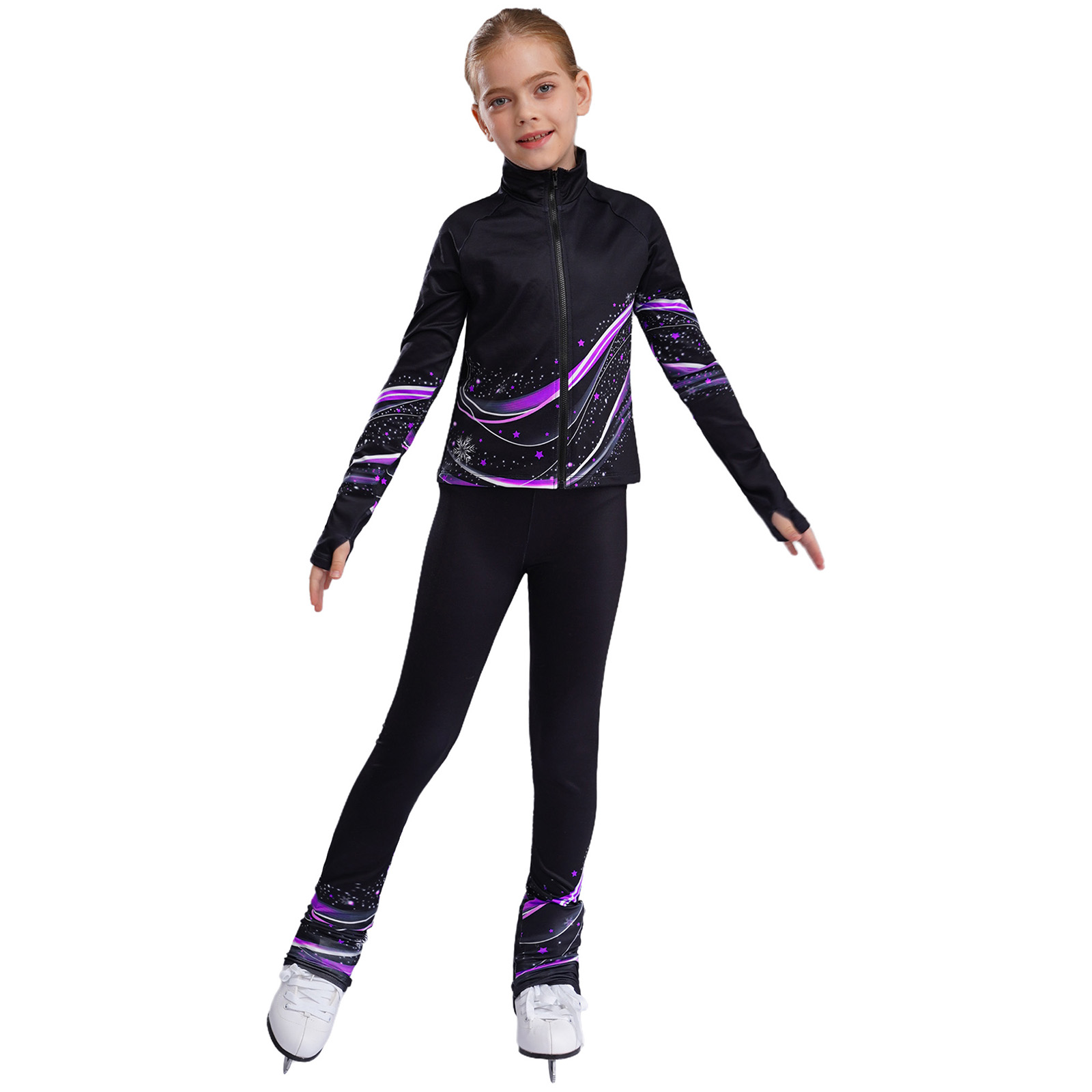 Kids Girls Fleece Sports Gymna - Toddler Legging Set 评论和价格