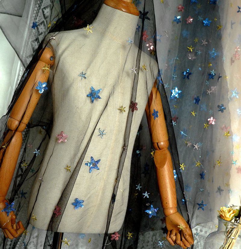 50x150cm Embroidered Star Net  - Baby Clothing Organic 评论和价格