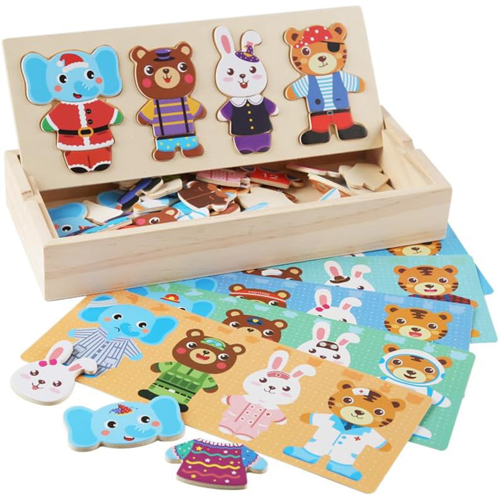 Wooden Jigsaw Bear Family Puzz - Baby Clothing Clearance 评论和价格