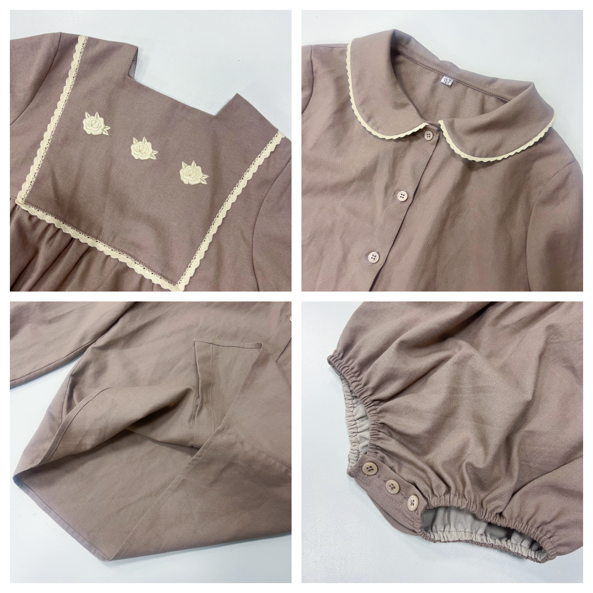 Kids Cotton Linen Clothes Embr - Baby Clothing High Quality 评论和价格