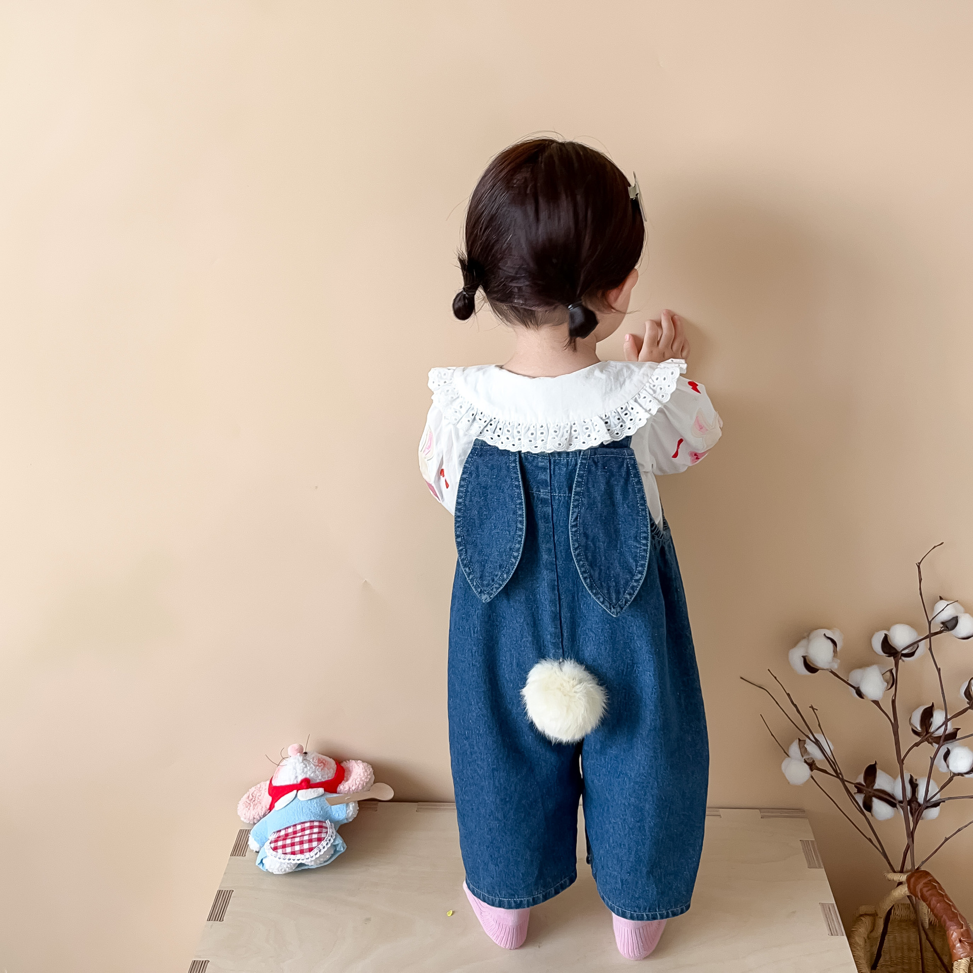 Cute Baby Girls Overalls 0-24M - Baby Overall Denim 评论和价格