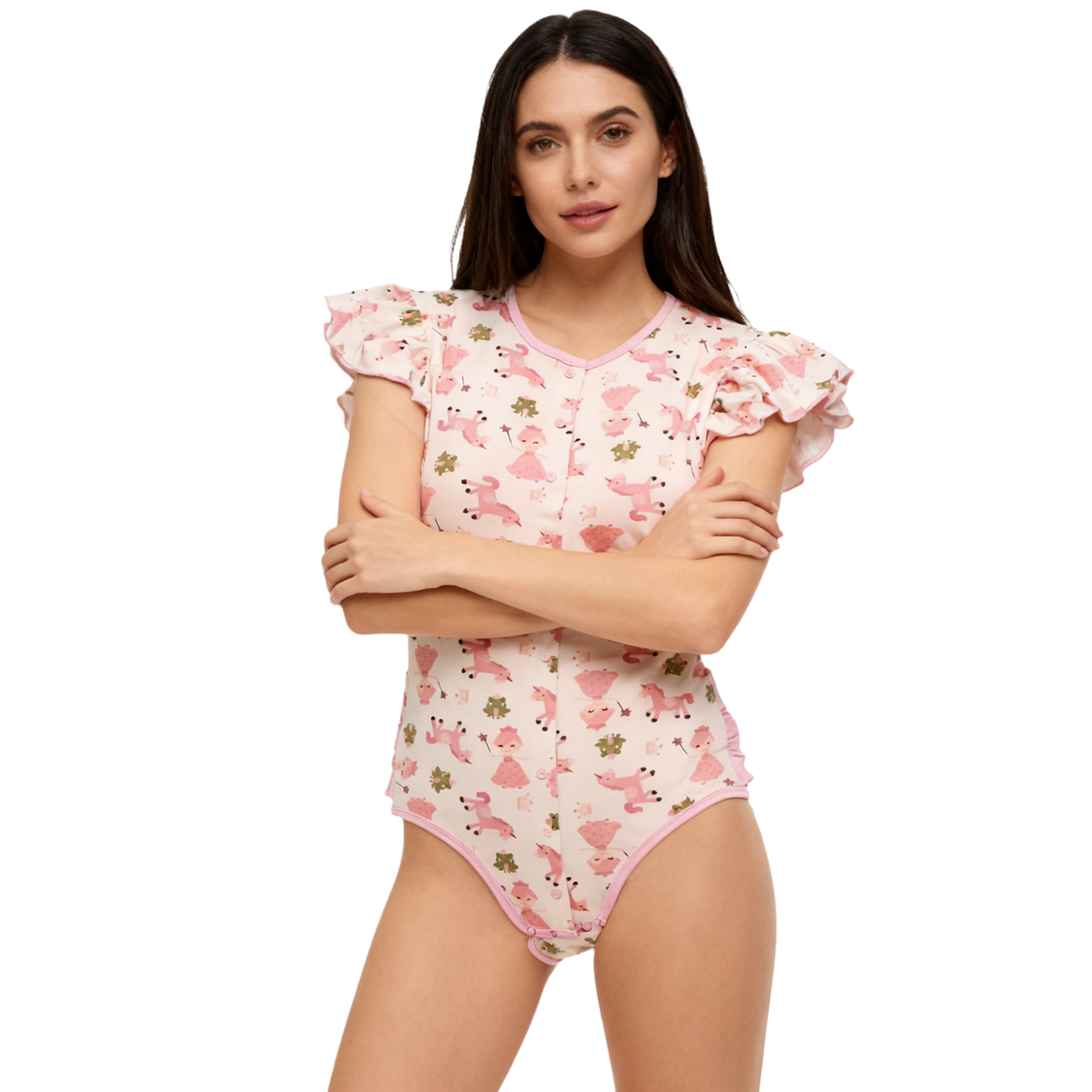 pink princess bodysuit/adult o - Romper Onesie Baby 评论和价格