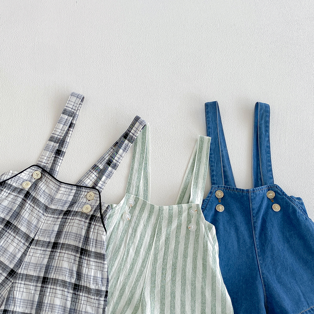Vintage Linen Cotton Denim Bab - Baby Overall Denim 评论和价格