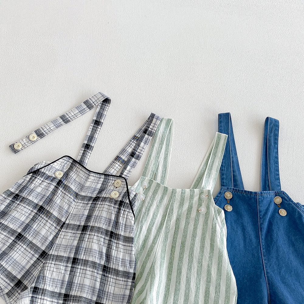 Vintage Linen Cotton Denim Bab - Baby Overall Denim 评论和价格