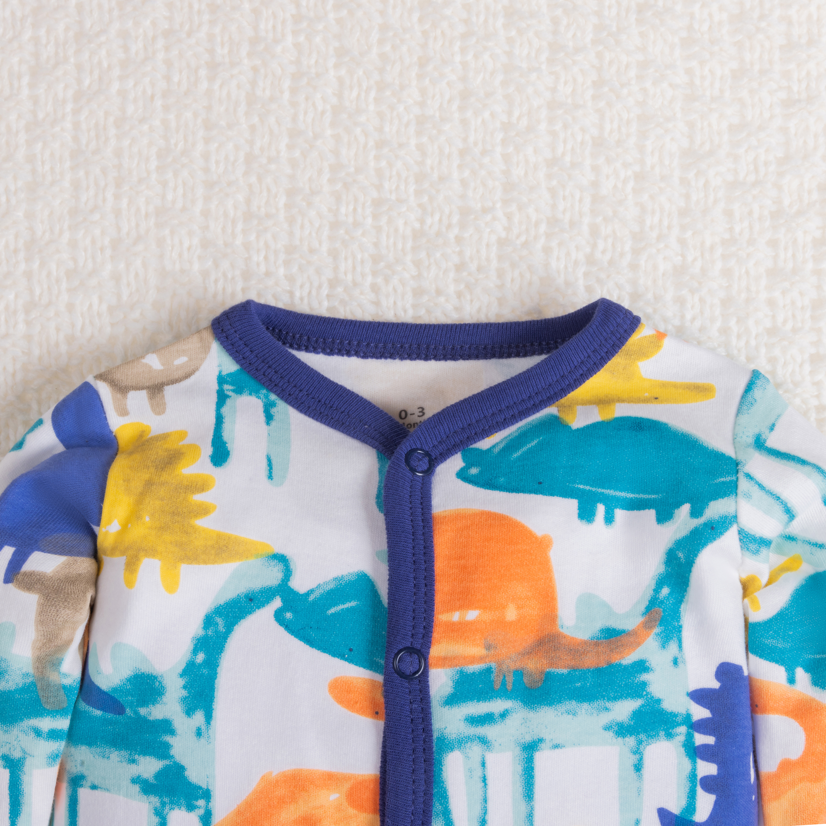 Cozy Long Sleeve Footed Onesie - Romper Onesie Baby 评论和价格