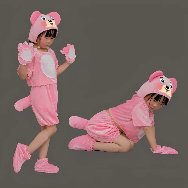 Kids Bear Cosplay Costume Anim - Toddler Legging Set 评论和价格