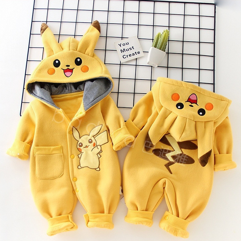 New Cute Cartoon Pokemon Pikac - Baby Clothing Items 评论和价格
