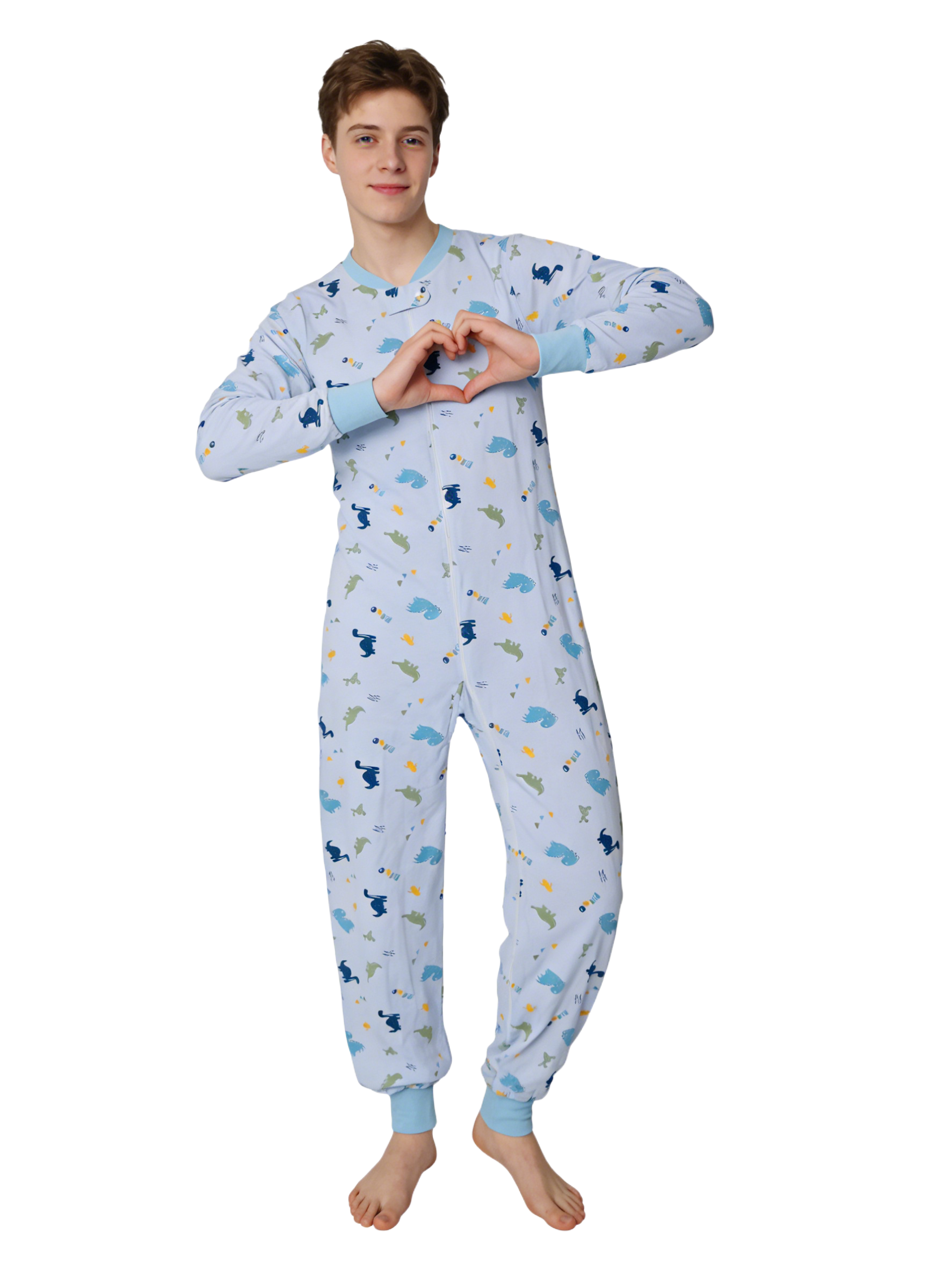 Adult blue dinosaur onesie wit - Romper Onesie Baby 评论和价格