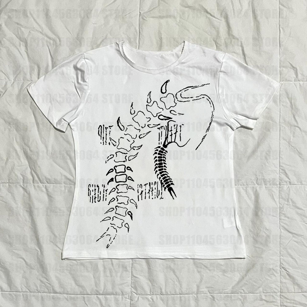 Y2k Top T-shirt Gothic Women's - Baby Y2K Clothing 评论和价格