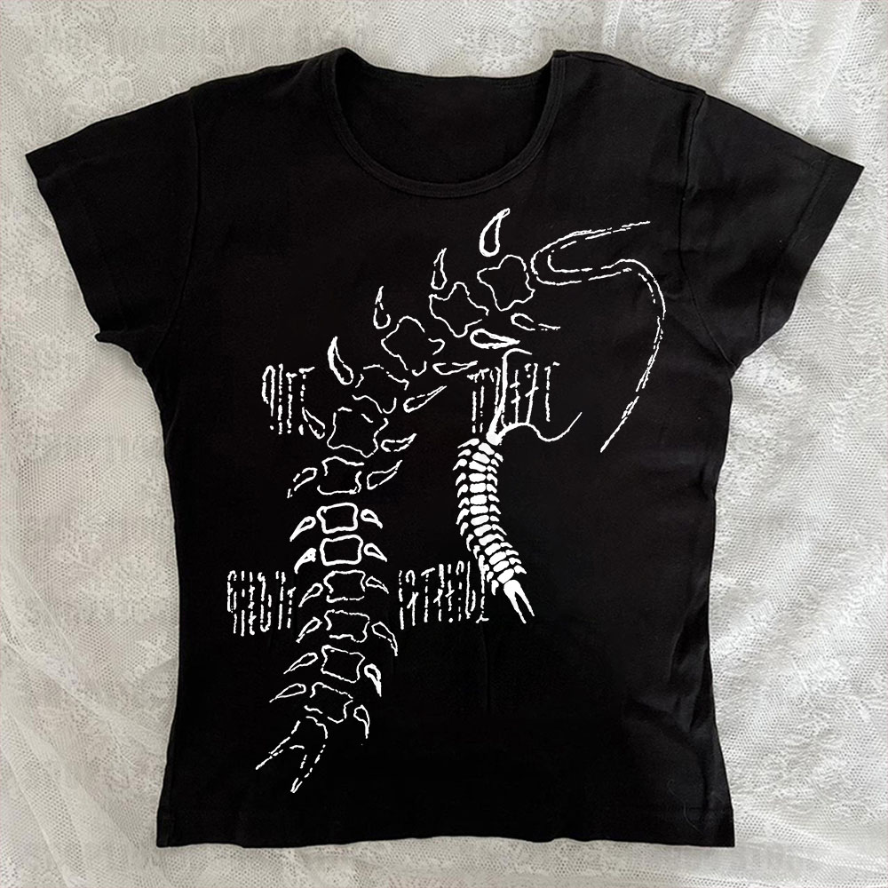 Y2k Top T-shirt Gothic Women's - Baby Y2K Clothing 评论和价格
