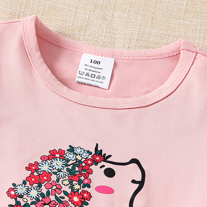 2pcs Set for Girls Summer Vaca - Toddler Legging Set 评论和价格