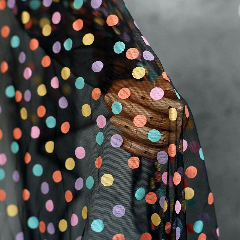 155cm Wide Colorful Polka Dot  - Baby Clothing Organic 评论和价格