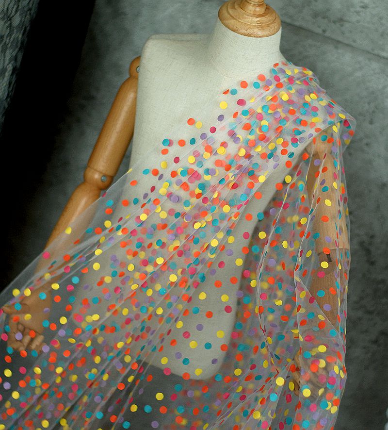 155cm Wide Colorful Polka Dot  - Baby Clothing Organic 评论和价格