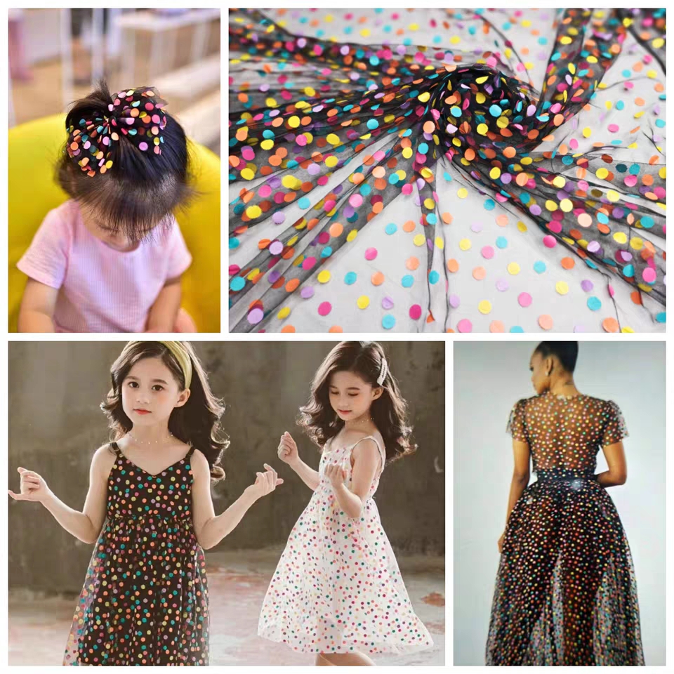 155cm Wide Colorful Polka Dot  - Baby Clothing Organic 评论和价格