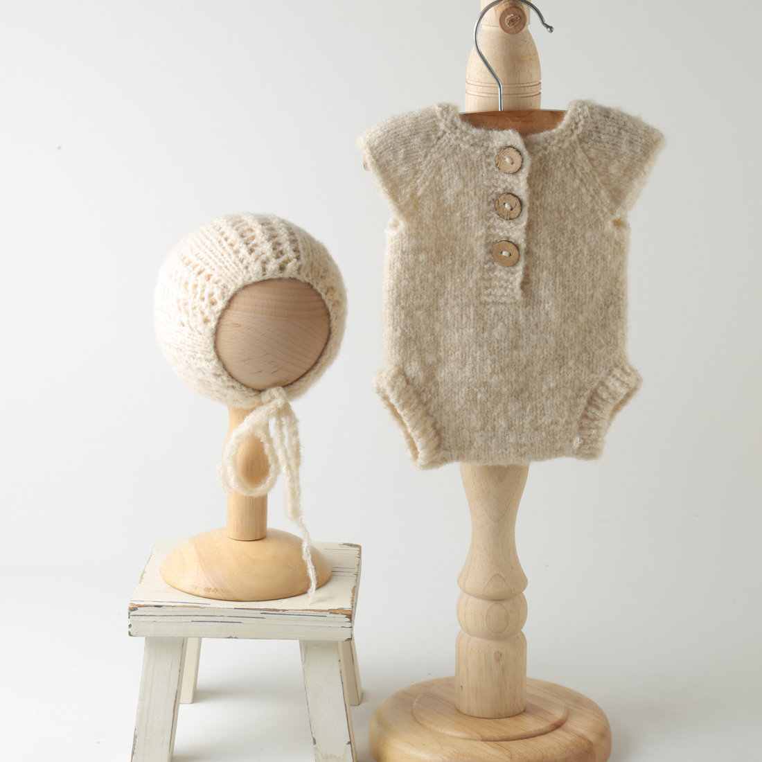 Newborn Knitted Stretch Outfit - Romper Onesie Baby 评论和价格