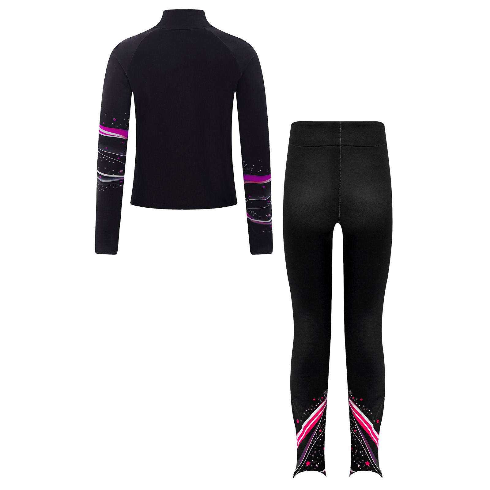Kids Girls Fleece Figure Skati - Toddler Legging Set 评论和价格